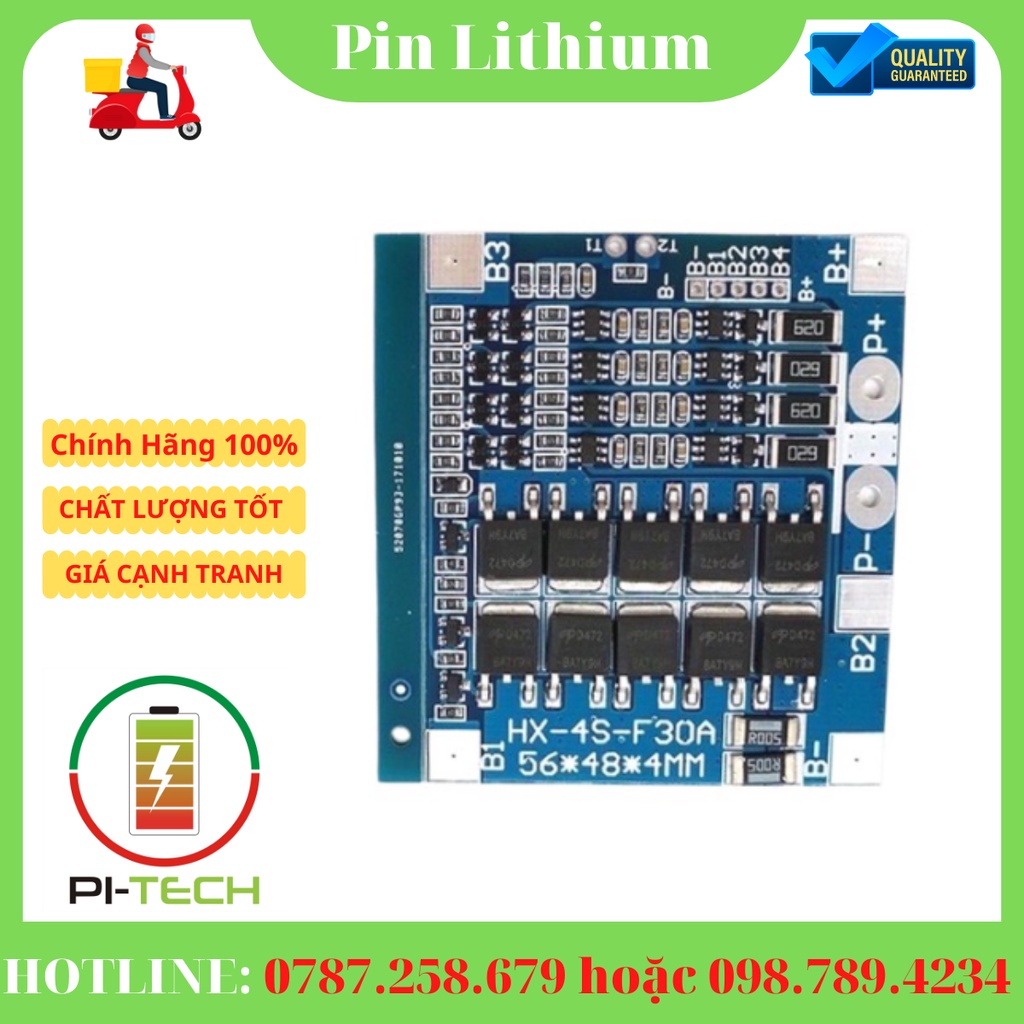 MẠCH BẢO VỆ PIN LITHIUM 3.2V HX-4S-F30A 1 MẠCH BẢO VỆ PIN LITHIUM 3.2V HX-4S-F30A