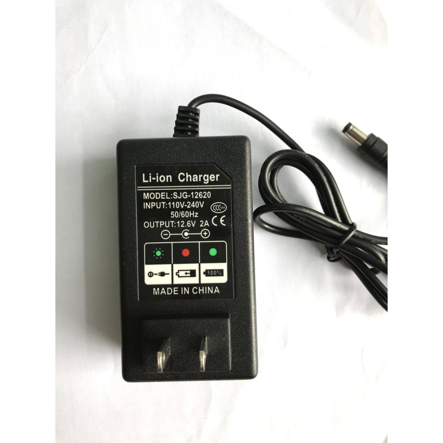 Sạc 3s 12.6v 2a giắc 2.5 Có đèn báo đầy, chuyên sạc pin Li-ion 10.8V - 12V. 2 Sạc 3s 12.6v 2a giắc 2.5 Có đèn báo đầy, chuyên sạc pin Li-ion 10.8V - 12V. - Ảnh 2
