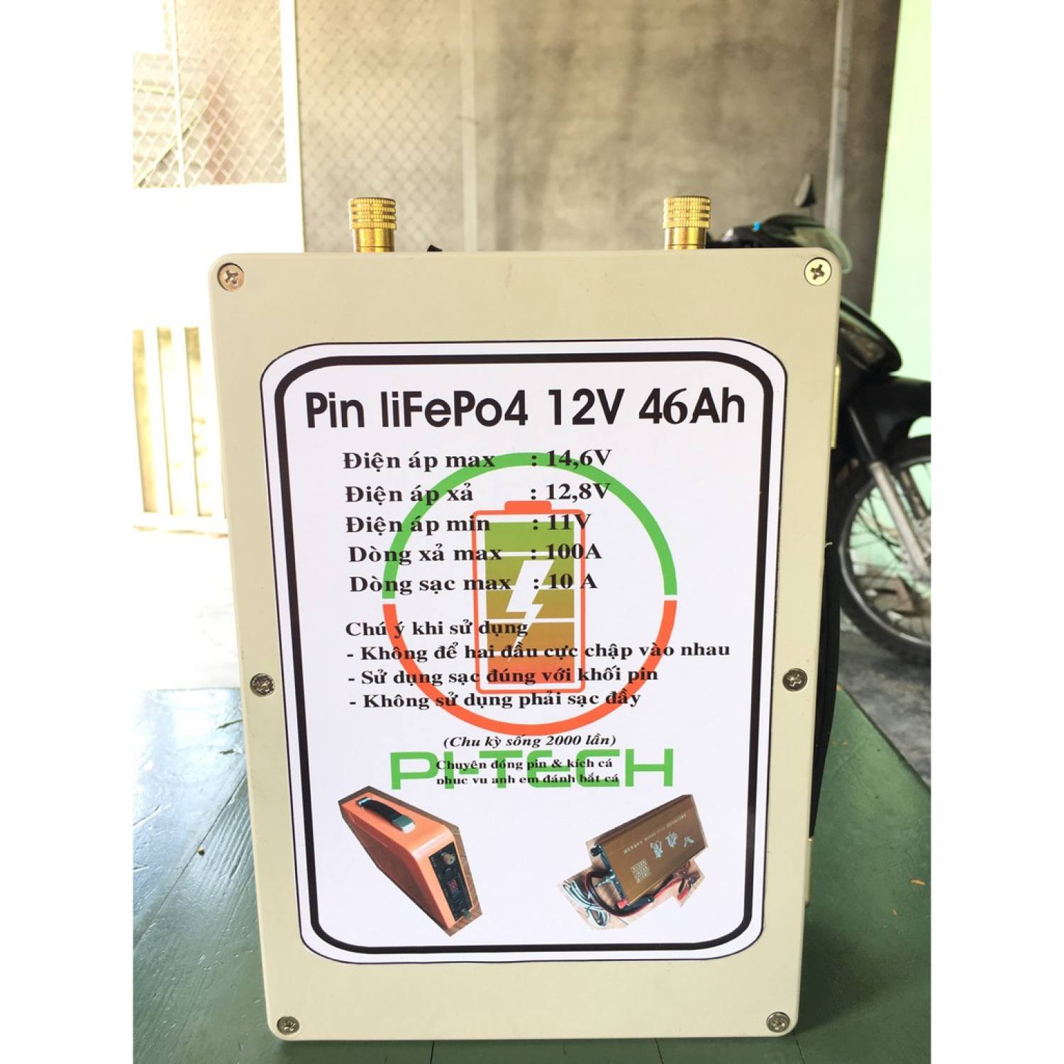 Pin Lithium 12VDC-45Ah ( 12 Cell 33140 ) 2 Pin Lithium 12VDC-45Ah ( 12 Cell 33140 ) - Ảnh 2