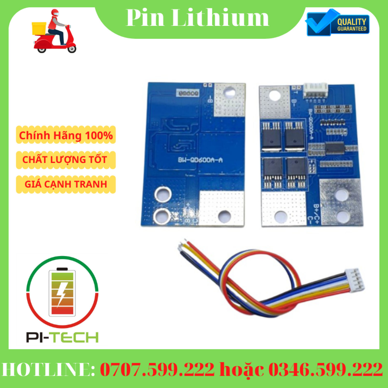 mạch BMS 600A 3.2V bảo vệ pin khởi động 1 mạch BMS 600A 3.2V bảo vệ pin khởi động