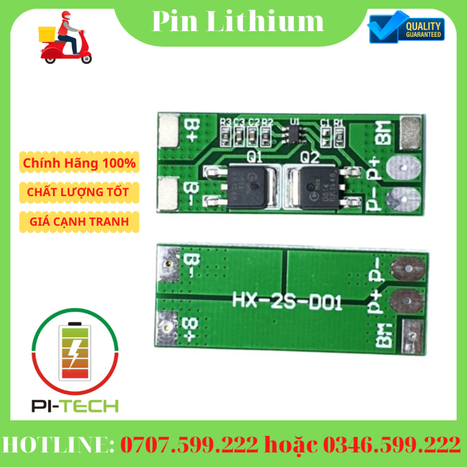Mạch 2S 7.3V-10A, Sạc Và Bảo Vệ Pin Sắt 1 Mạch 2S 7.3V-10A, Sạc Và Bảo Vệ Pin Sắt