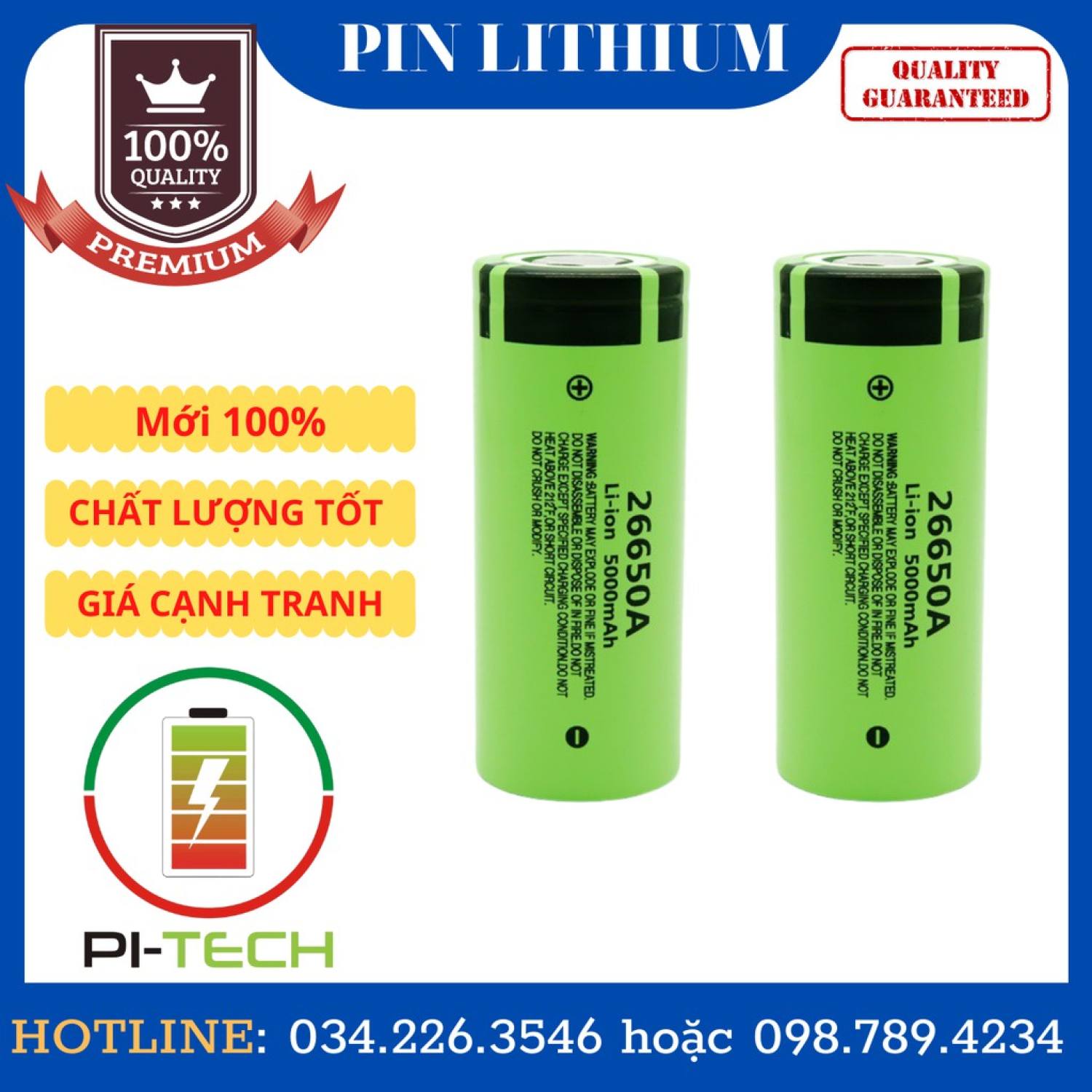 Pin Pana li-ion 3.7V 5000mAh 1 Pin Pana li-ion 3.7V 5000mAh